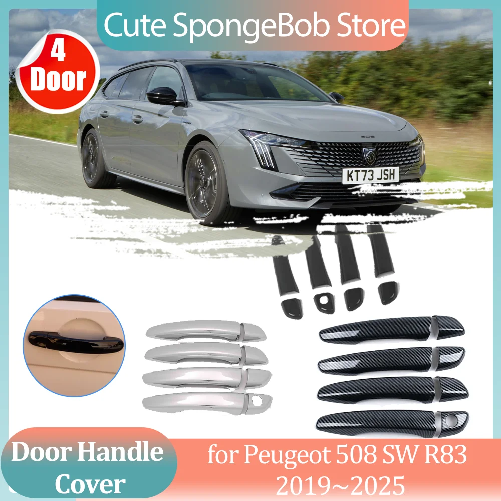 Car Handle Cover for Peugeot 508 SW R83 2019~2025 2020 Carbon Fiber Black Side Door Part Sticker Trim Strip Cap Decor Accessorie
Car Handle Cover for Peugeot 508 SW R83 2019~2025 2020 Carbon Fiber Black Side Door Part Sticker Trim Strip Cap Decor Accessorie