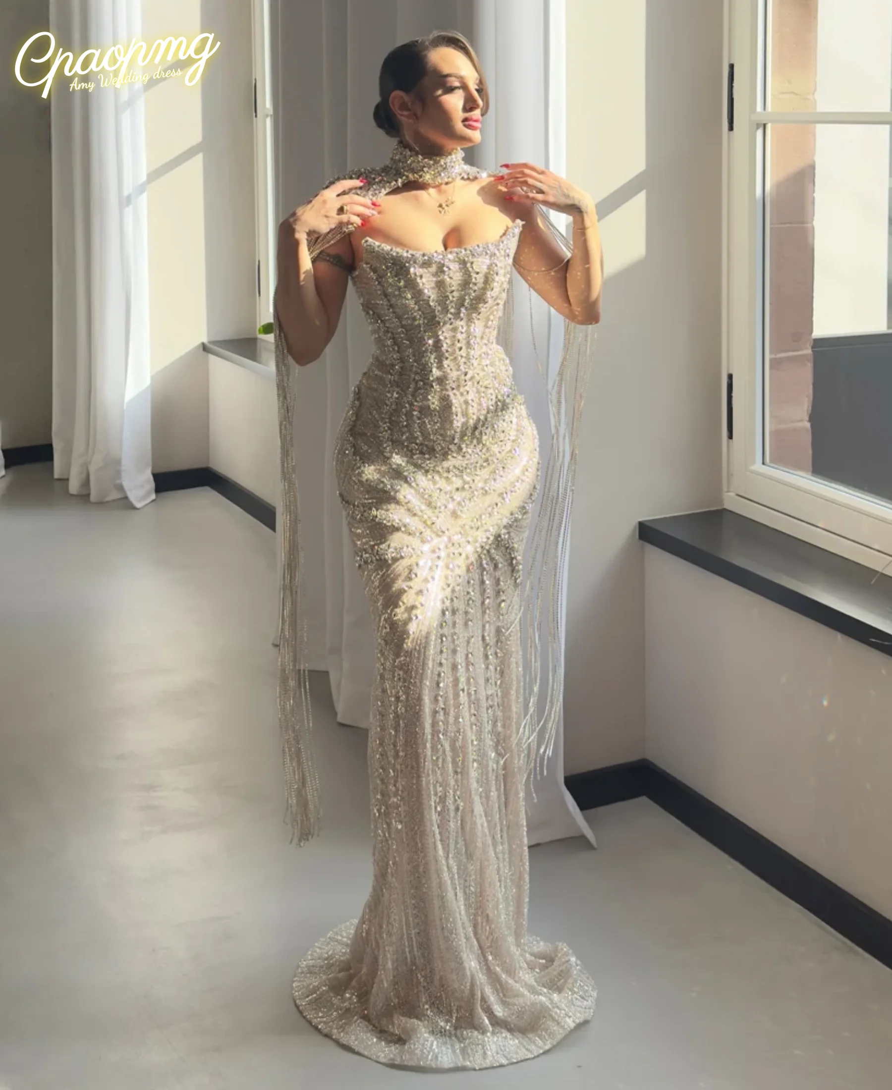 Customized Luxury Strapless Celebrity Dresses Rhinestones Mermaid Saudi Arabric Prom Gown
Customized Luxury Strapless Celebrity Dresses Rhinestones Mermaid Saudi Arabric Prom Gown