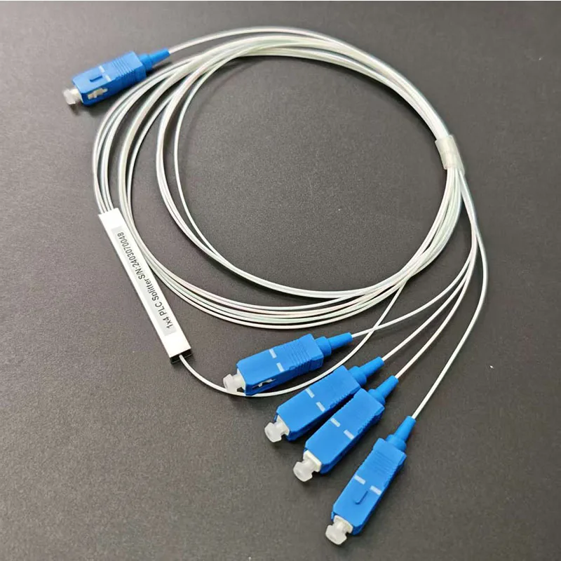 10pcs/lot Fiber Optic Splitter 1x4 PLC SC/UPC SM 0.9mm G657A1 LSZH 1m Singlemode White
10pcs/lot Fiber Optic Splitter 1x4 PLC SC/UPC SM 0.9mm G657A1 LSZH 1m Singlemode White