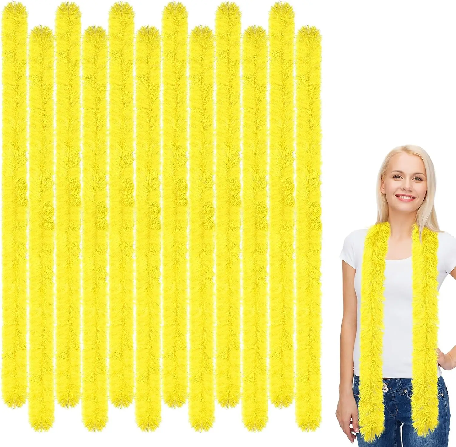 Xtinmee 12 Pcs Feather Boas Artificial Fluffy Boas for Party Bulk Color Feather Scarf for Women Christmas Tea Party
Xtinmee 12 Pcs Feather Boas Artificial Fluffy Boas for Party Bulk Color Feather Scarf for Women Christmas Tea Party