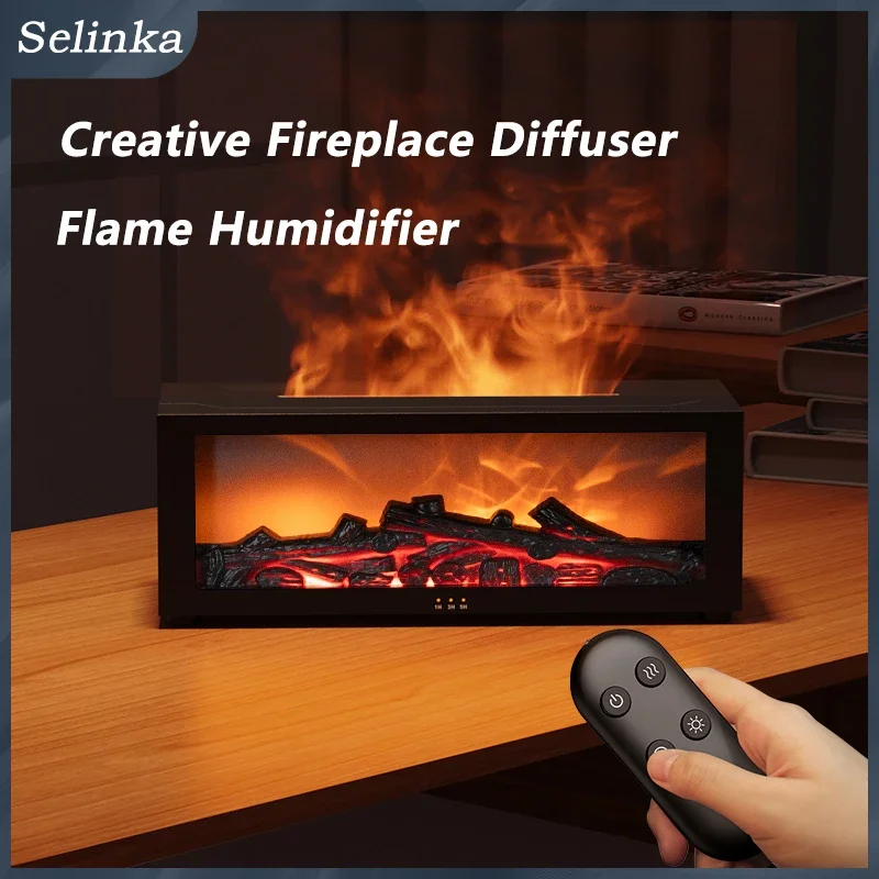 New Retro 3D Fireplace Flame Aromatherapy Machine Remote Control Colorful Flame Air Humidifier Household Aroma Diffuser
New Retro 3D Fireplace Flame Aromatherapy Machine Remote Control Colorful Flame Air Humidifier Household Aroma Diffuser