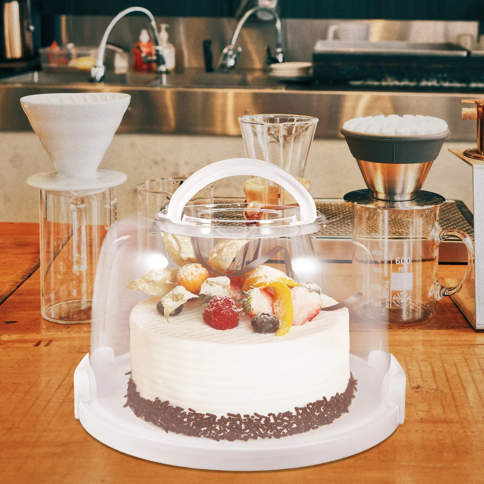 Reusable 8-inch White Tall Cake Portable Carrier with Lid Easy Clean Birthday Packaging Dessert Box Outdoor Use Gift Packing Box
Reusable 8-inch White Tall Cake Portable Carrier with Lid Easy Clean Birthday Packaging Dessert Box Outdoor Use Gift Packing Box