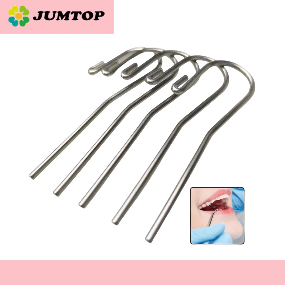 5pcs Autoclavable Dental Lip Hooks - Root Measuring Tools for Woodpecker Locators, Endodontic Instruments
5pcs Autoclavable Dental Lip Hooks - Root Measuring Tools for Woodpecker Locators, Endodontic Instruments