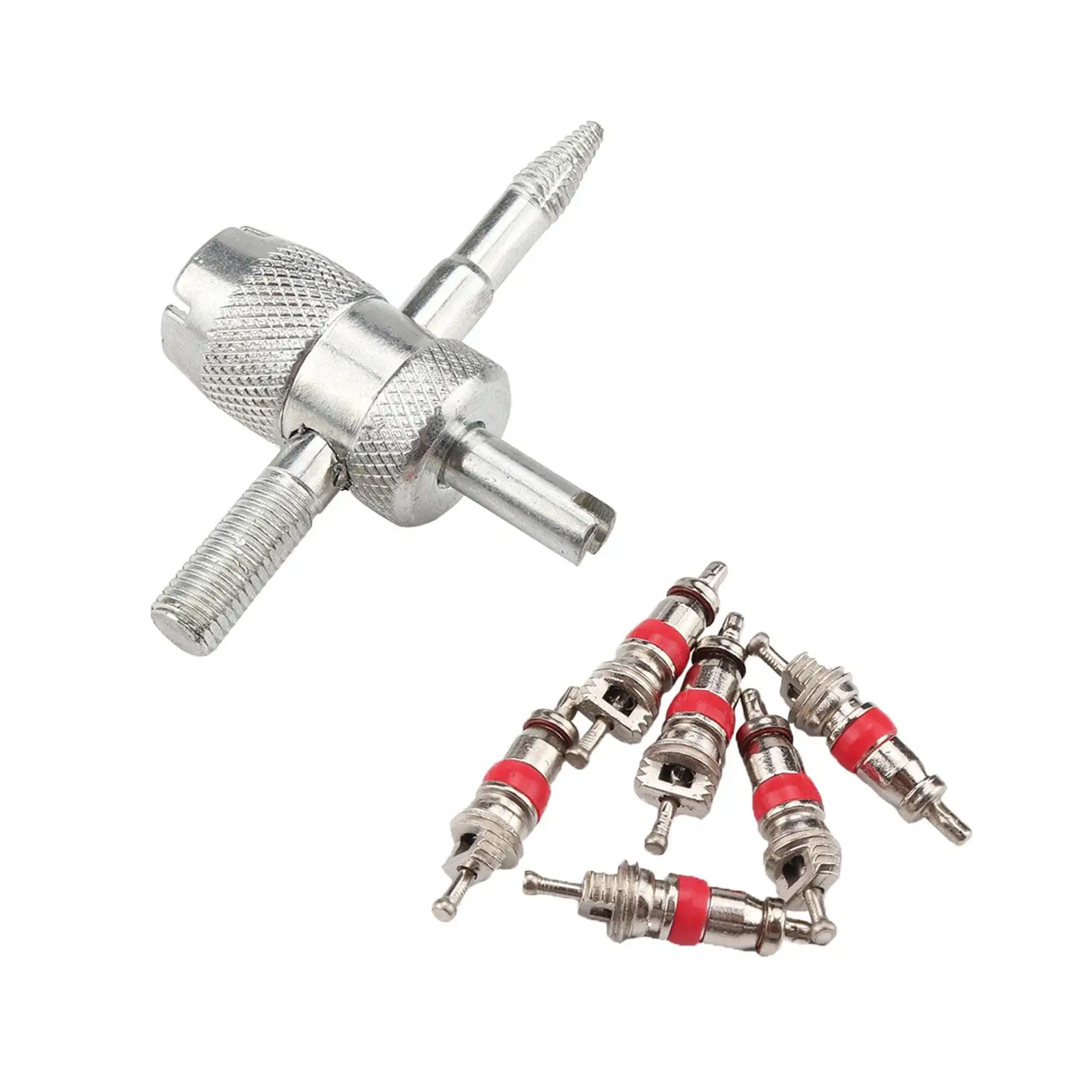 Universal Tire Valve Core Remover Kit Silver Zinc Alloy Installer Tool for Car Motorcycle Bicycle
Universal Tire Valve Core Remover Kit Silver Zinc Alloy Installer Tool for Car Motorcycle Bicycle