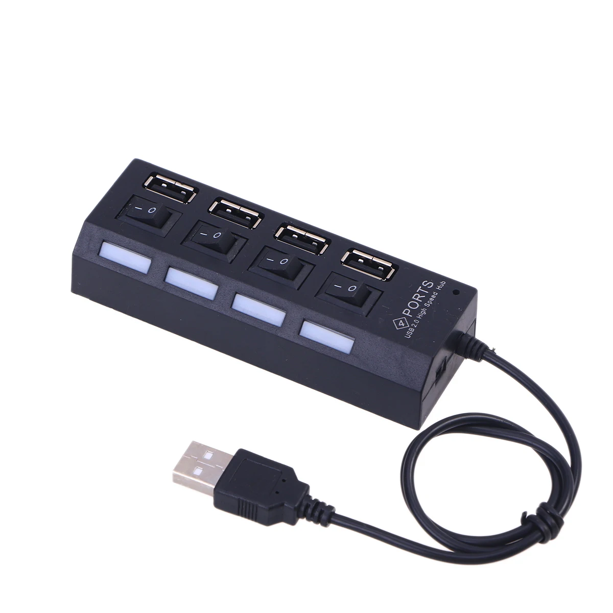 Portable USB Hub 4 Ports USB 2.0 High Data Expansion Hub USB Splitter for XP/ Vista 7 8 10 Laptop PC Computer (Black)
Portable USB Hub 4 Ports USB 2.0 High Data Expansion Hub USB Splitter for XP/ Vista 7 8 10 Laptop PC Computer (Black)