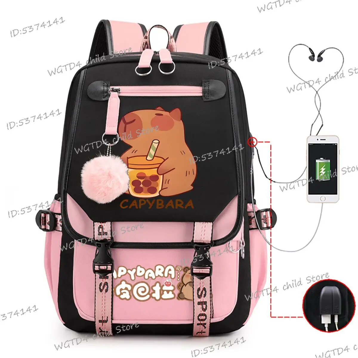 Cute Capybara Backpacks for School Teenagers Girls Boys Capybara Kawaii Cartoon Knapsack Bag New Children School Backpack 2025
Cute Capybara Backpacks for School Teenagers Girls Boys Capybara Kawaii Cartoon Knapsack Bag New Children School Backpack 2025