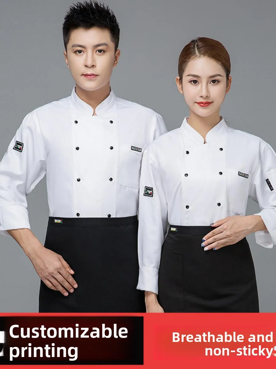 Thiened Long Sve Chef orms for Men Hotel Kitchen Work Clothes Spring Summer ort Sve Women's Ba Kitchen Clothes
Thiened Long Sve Chef orms for Men Hotel Kitchen Work Clothes Spring Summer ort Sve Women's Ba Kitchen Clothes