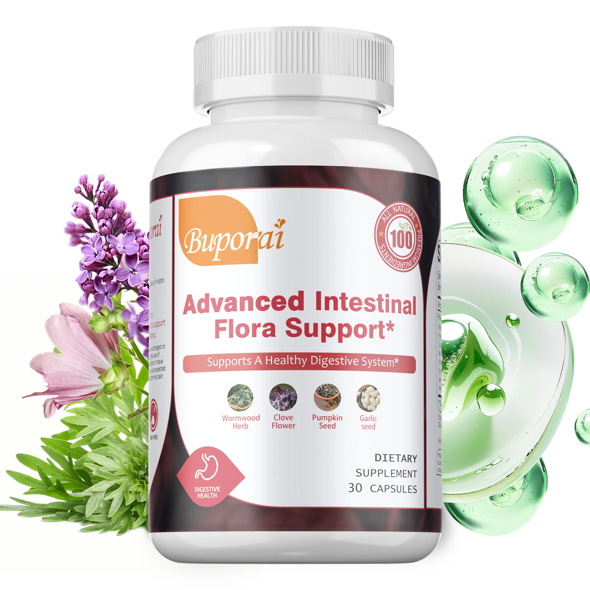 Advanced Intestinal Flora Support - Promotes Digestion, Supports Gut Health, Relieves Bloating and Gas, Improves Energy
Advanced Intestinal Flora Support - Promotes Digestion, Supports Gut Health, Relieves Bloating and Gas, Improves Energy