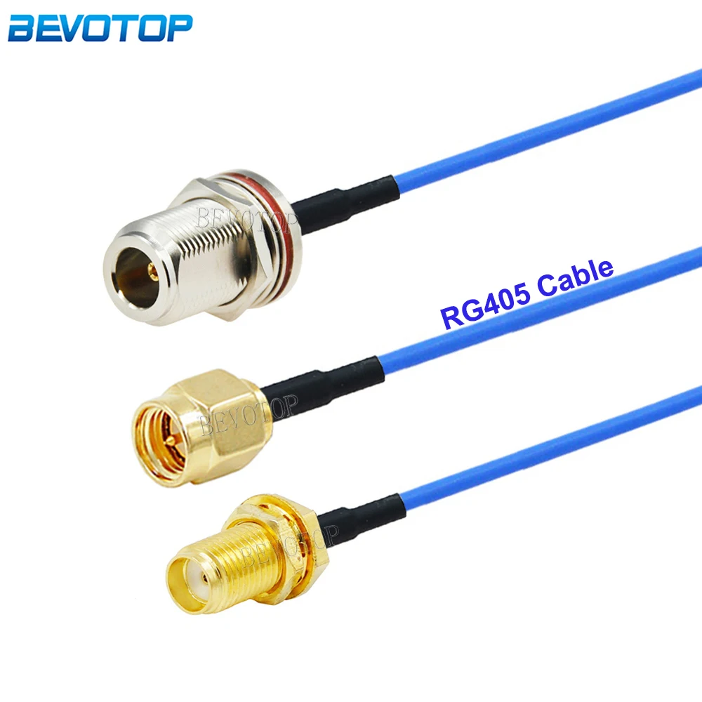 1PCS RG-405 SMA Male/Female to Waterproof N Female Connector 50Ohm Blue RG405 Coaxial Pigtail Cable Extension Jumper 15CM-10M
1PCS RG-405 SMA Male/Female to Waterproof N Female Connector 50Ohm Blue RG405 Coaxial Pigtail Cable Extension Jumper 15CM-10M