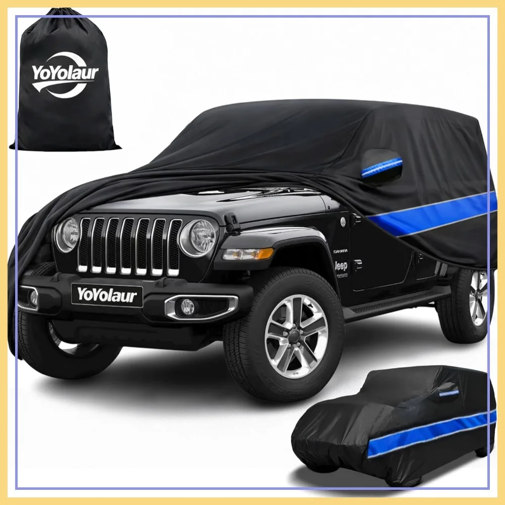 10-слойный чехол для автомобиля Jeep Wrangler 4-дверный, водонепроницаемый, с защитой от УФ-излучения и снега, на молнии
10-слойный чехол для автомобиля Jeep Wrangler 4-дверный, водонепроницаемый, с защитой от УФ-излучения и снега, на молнии