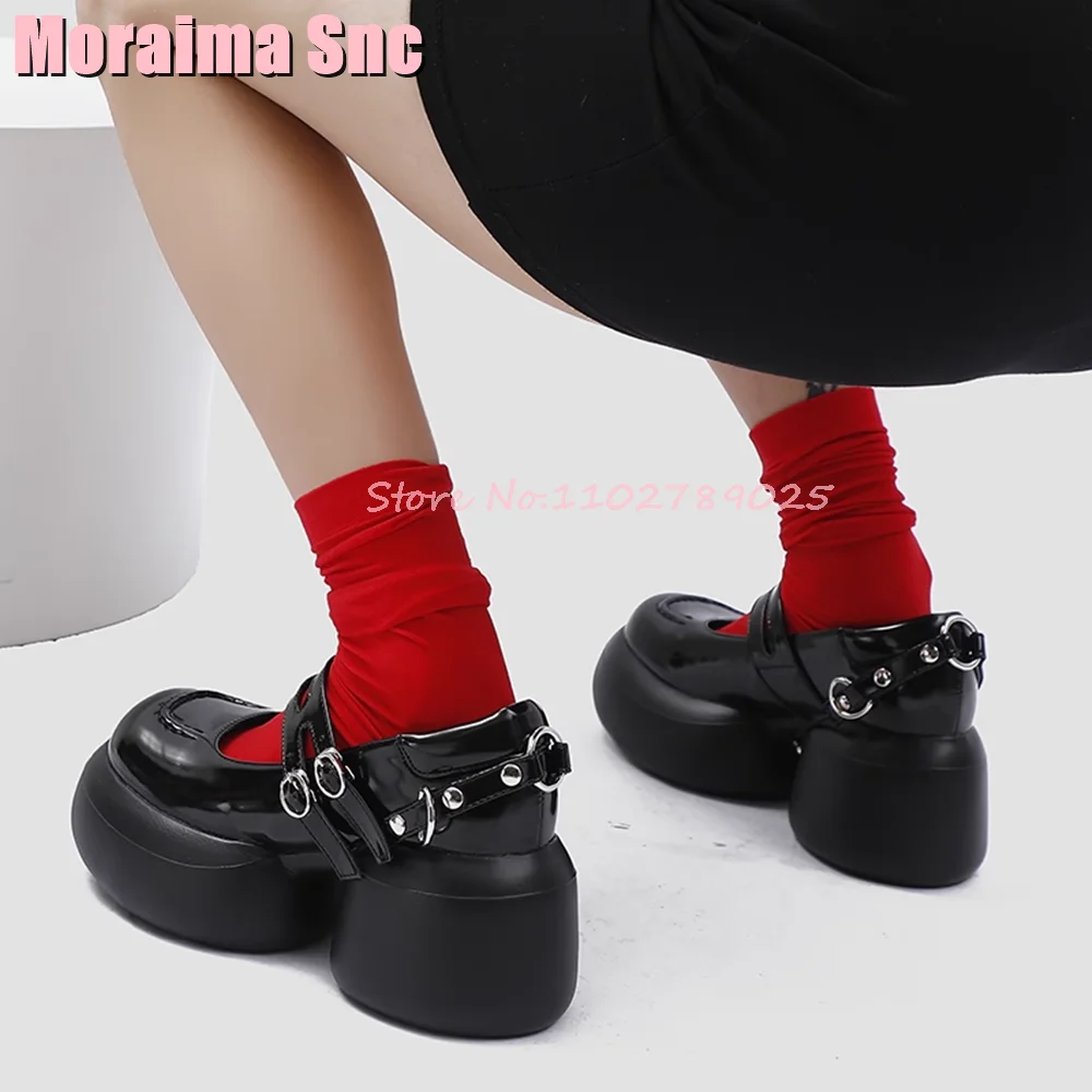 Retro Round Toe Platform Mary Janes Round Heel Ankle Buckle Strap Women's Shallow Pumps Black Solid Fashion Sexy Ladies Shoes
Retro Round Toe Platform Mary Janes Round Heel Ankle Buckle Strap Women's Shallow Pumps Black Solid Fashion Sexy Ladies Shoes