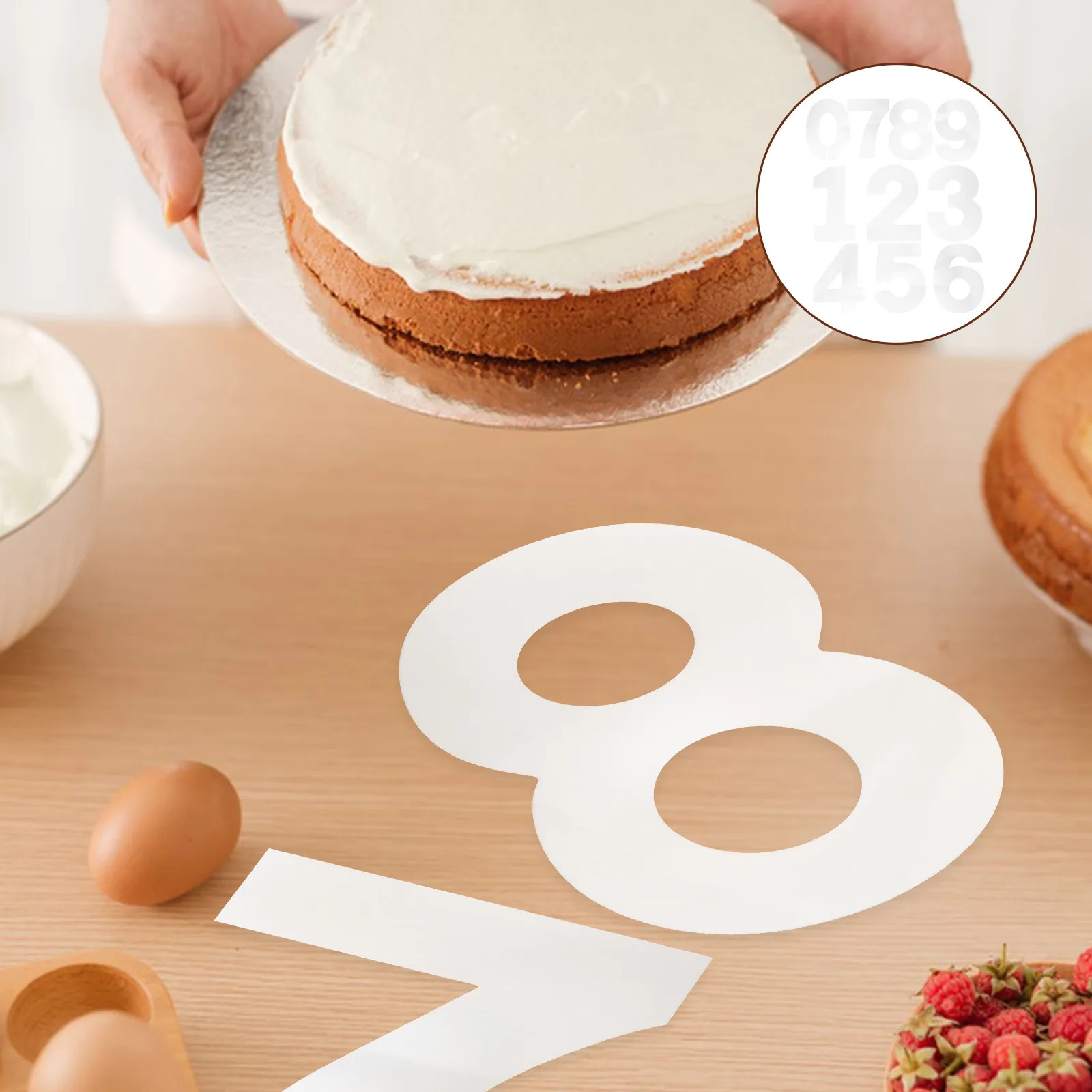 1Set 0-8 Number Cake Molds Food-Grade Pet Plastic Baking Stencil Set Perfect for Multi-Layer Cream Fruit Filled Cakes Holiday
1Set 0-8 Number Cake Molds Food-Grade Pet Plastic Baking Stencil Set Perfect for Multi-Layer Cream Fruit Filled Cakes Holiday
