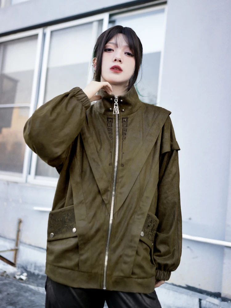 Embroidered Stand Collar New Chinese Jacket Women's Trendy Cool High-Grade Loose Retro Top
Embroidered Stand Collar New Chinese Jacket Women's Trendy Cool High-Grade Loose Retro Top