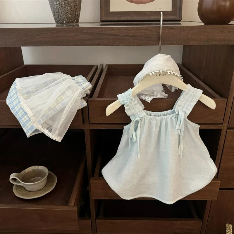 Girls' Set Thin Summer New Style Children's Casual Vest Fashionable Korean Wide Leg Pants Two-piece Set
Girls' Set Thin Summer New Style Children's Casual Vest Fashionable Korean Wide Leg Pants Two-piece Set