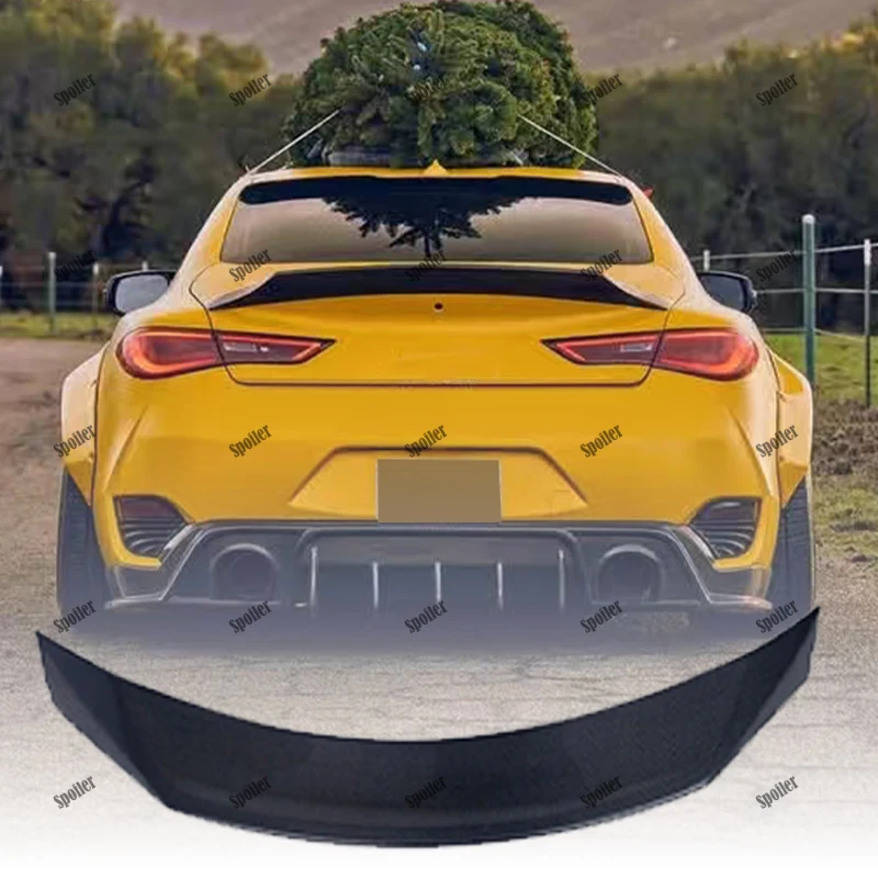 Suitable for Infiniti Q60 Q60S Coupe CT1/AR Type True Carbon Fiber/FRP Rear Spoiler Luggage Wings Tail Boots Lip Wings 2013-2023
Suitable for Infiniti Q60 Q60S Coupe CT1/AR Type True Carbon Fiber/FRP Rear Spoiler Luggage Wings Tail Boots Lip Wings 2013-2023
