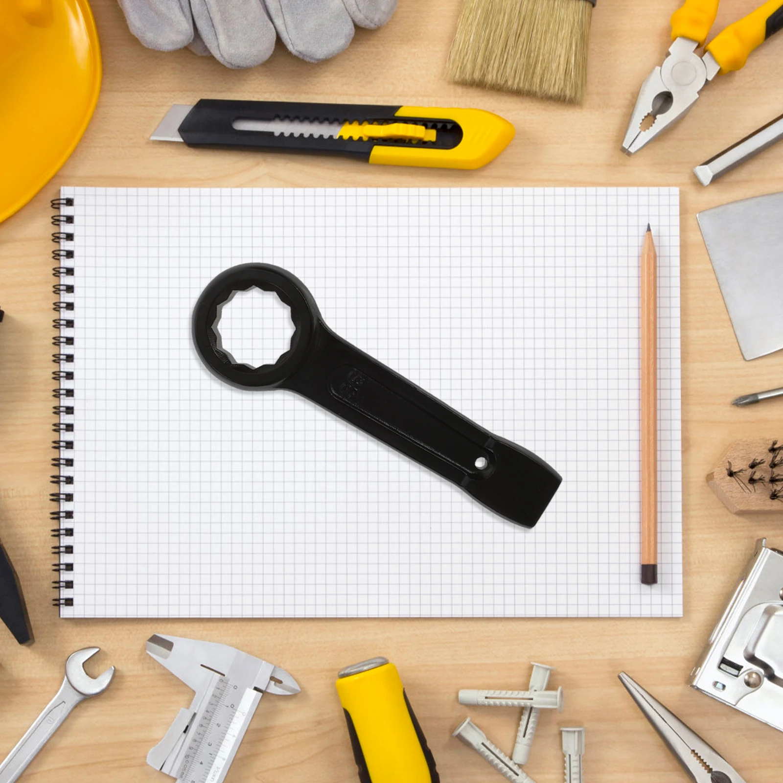 38mm Ratcheting Wrench Offset Heavy Duty Steel Construction Tool Durable Easy Use Small Spaces Nut Bolt Tightening Home Car
38mm Ratcheting Wrench Offset Heavy Duty Steel Construction Tool Durable Easy Use Small Spaces Nut Bolt Tightening Home Car