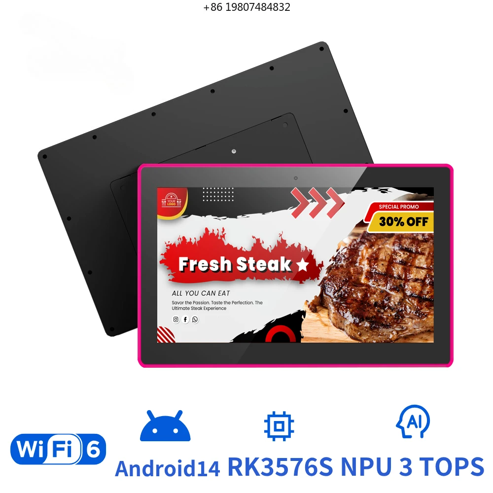 Smart Display with LED Status Indicator for Customer Interaction WA1589T 15.6 Inch Android 14 RK3576S Business Touch Screen
Smart Display with LED Status Indicator for Customer Interaction WA1589T 15.6 Inch Android 14 RK3576S Business Touch Screen