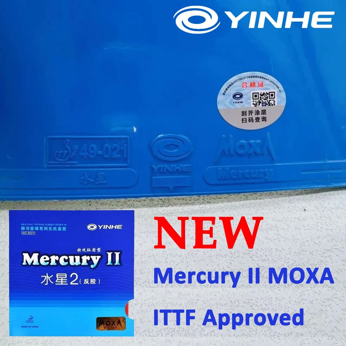 Blue YINHE Mercury 2 Ping Pong Rubber ITTF Approved Pimples-in Table Tennis Rubber Sheet Quick Attack Loop Table Tennis Rubber
Blue YINHE Mercury 2 Ping Pong Rubber ITTF Approved Pimples-in Table Tennis Rubber Sheet Quick Attack Loop Table Tennis Rubber