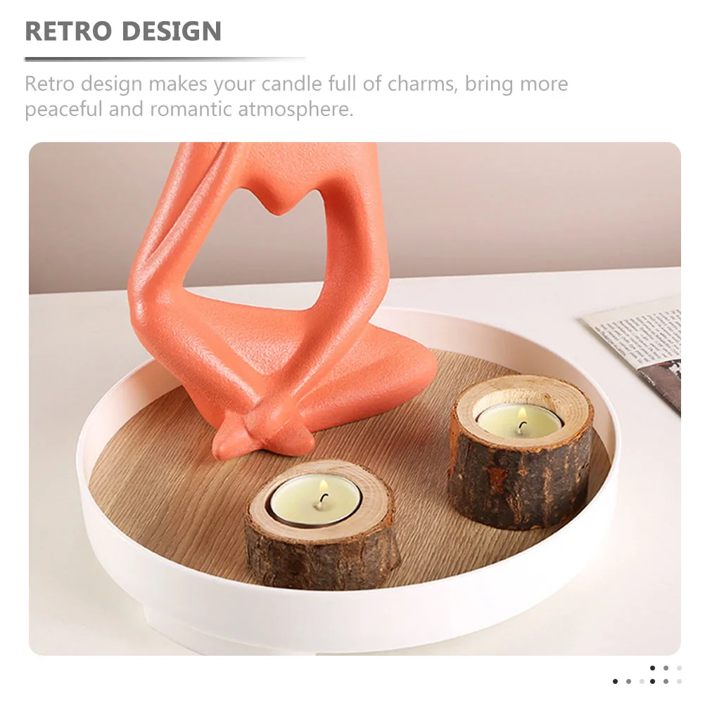 2pcs Wooden Tealight Rustic Wood Stands For Wedding Home Decor Vintage Tea Light Holders Table Centerpiece Candles
2pcs Wooden Tealight Rustic Wood Stands For Wedding Home Decor Vintage Tea Light Holders Table Centerpiece Candles