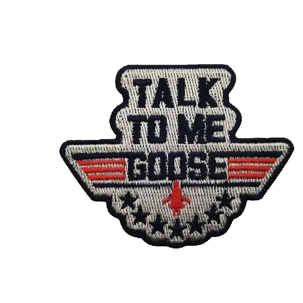 Air Force pilot "Talk To Me Goose" Army fans Embroidered Patch with Hook & Loop Morale Badge for jacket, backpack
Air Force pilot "Talk To Me Goose" Army fans Embroidered Patch with Hook & Loop Morale Badge for jacket, backpack