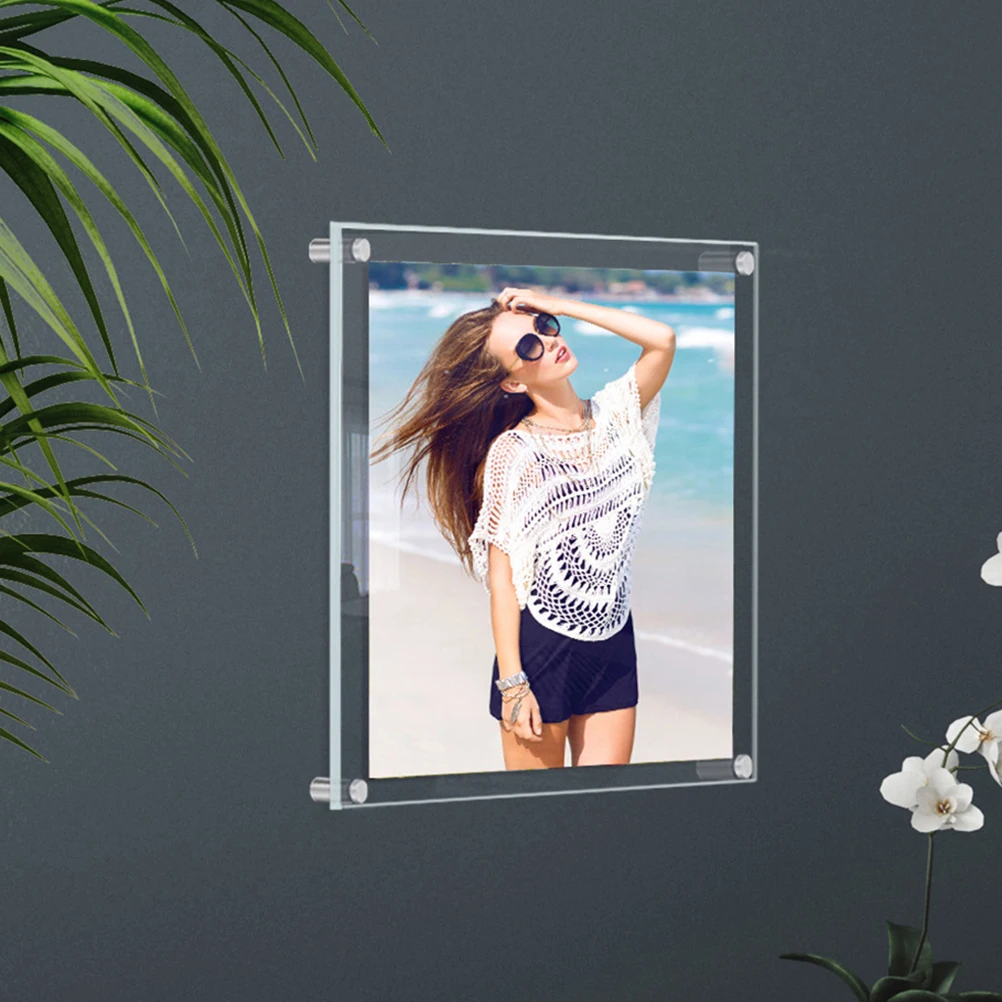 Acrylic Photo Frame Clear Wall Mounted Picture Holder Strong Not Easy to Break Long Time Use Home Decor Acrylic Photo Frame
Acrylic Photo Frame Clear Wall Mounted Picture Holder Strong Not Easy to Break Long Time Use Home Decor Acrylic Photo Frame