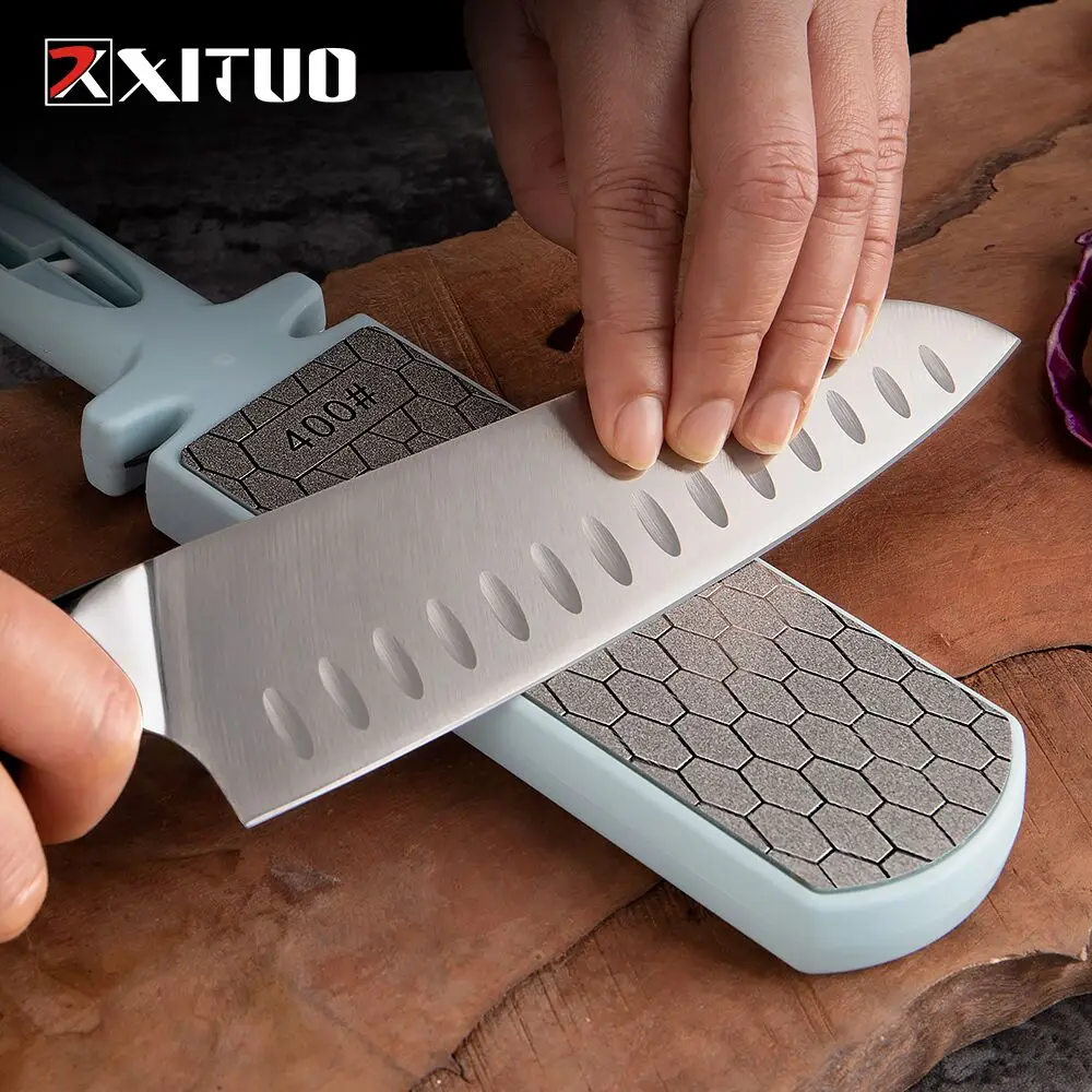 XITUO Emery Double Sided Sharpener Knife Cut Thickness Double Sided Quick Sharpener Kitchen Multifunctional Grinding Tool
XITUO Emery Double Sided Sharpener Knife Cut Thickness Double Sided Quick Sharpener Kitchen Multifunctional Grinding Tool