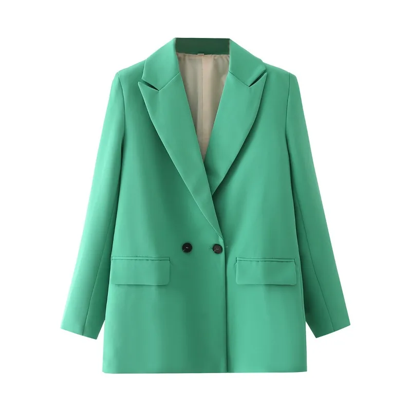Spring Summer New Loose Double Breasted Suit Jacket Black Beige Blue Green Gray Women Coat Fashion Office Solid Women's Clothing
Spring Summer New Loose Double Breasted Suit Jacket Black Beige Blue Green Gray Women Coat Fashion Office Solid Women's Clothing