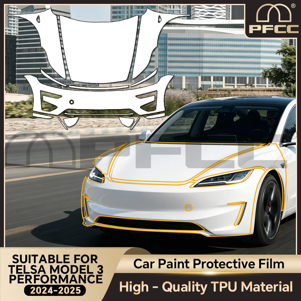 9Mil For Tesla Model 3 Highland Performance 2024-2026 TPU Pre-Cut Clear PPF Car Body Paint Protection Film Anti-scratch Cover
9Mil For Tesla Model 3 Highland Performance 2024-2026 TPU Pre-Cut Clear PPF Car Body Paint Protection Film Anti-scratch Cover