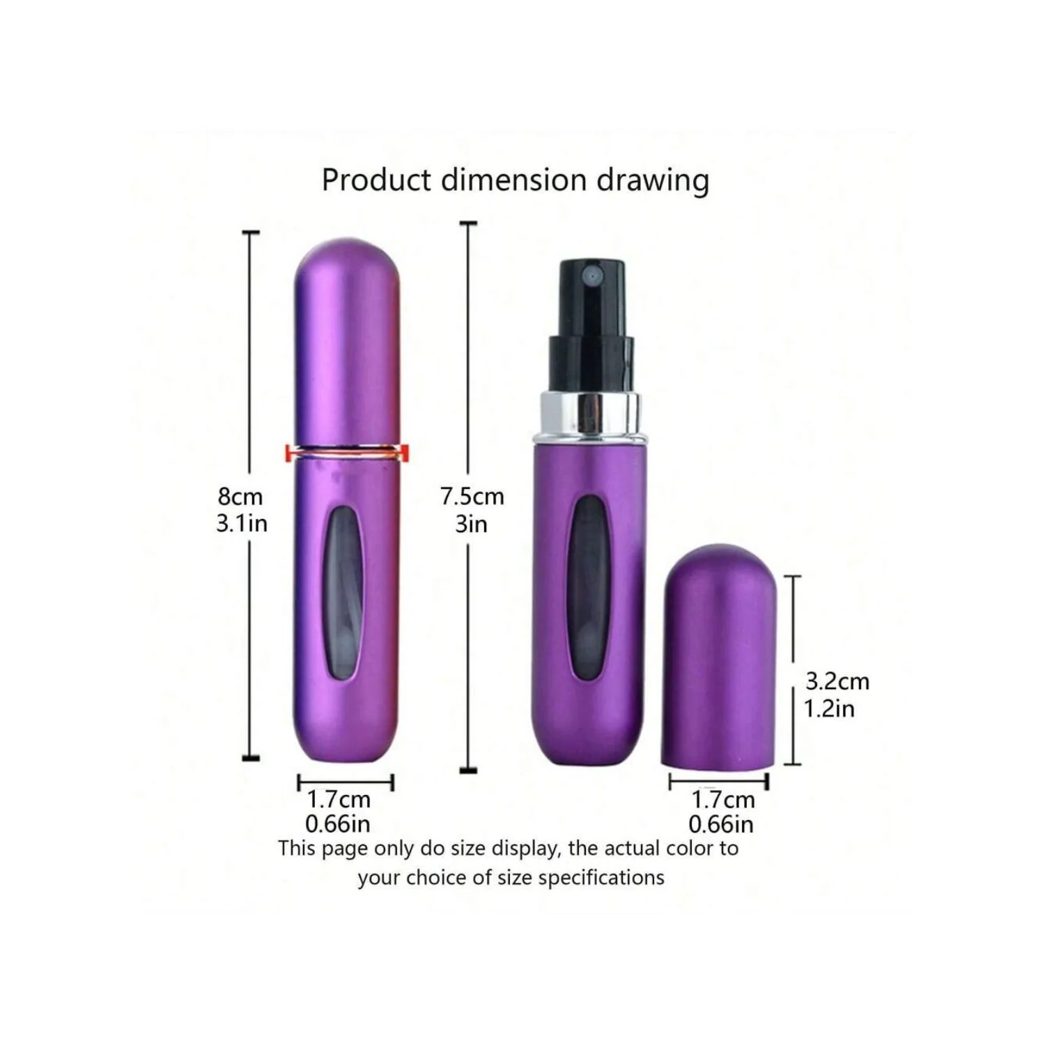 A 5ml Portable Base-Filling Perfume Spray Bottle Can Be Recirculated For Perfuming
A 5ml Portable Base-Filling Perfume Spray Bottle Can Be Recirculated For Perfuming