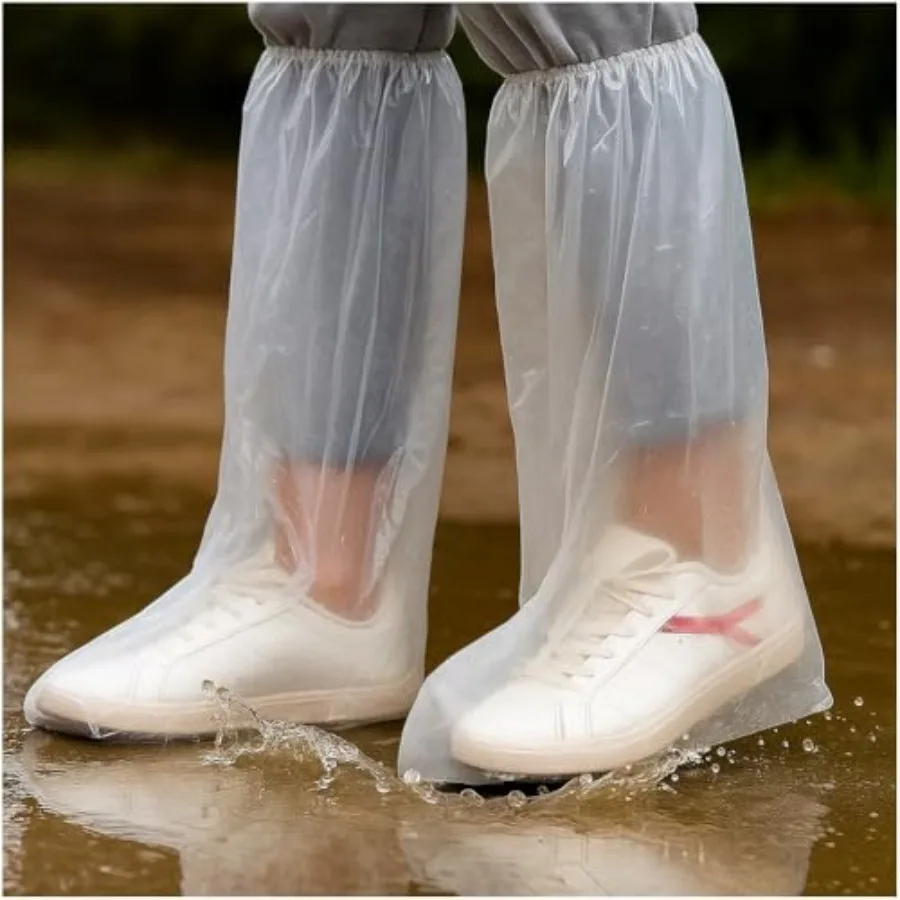 10 Pairs Disposable Waterproof Shoe Covers for Rain Plastic Overshoes for Men Thick Boot Protector for Indoor Outdoor Use Long
10 Pairs Disposable Waterproof Shoe Covers for Rain Plastic Overshoes for Men Thick Boot Protector for Indoor Outdoor Use Long
