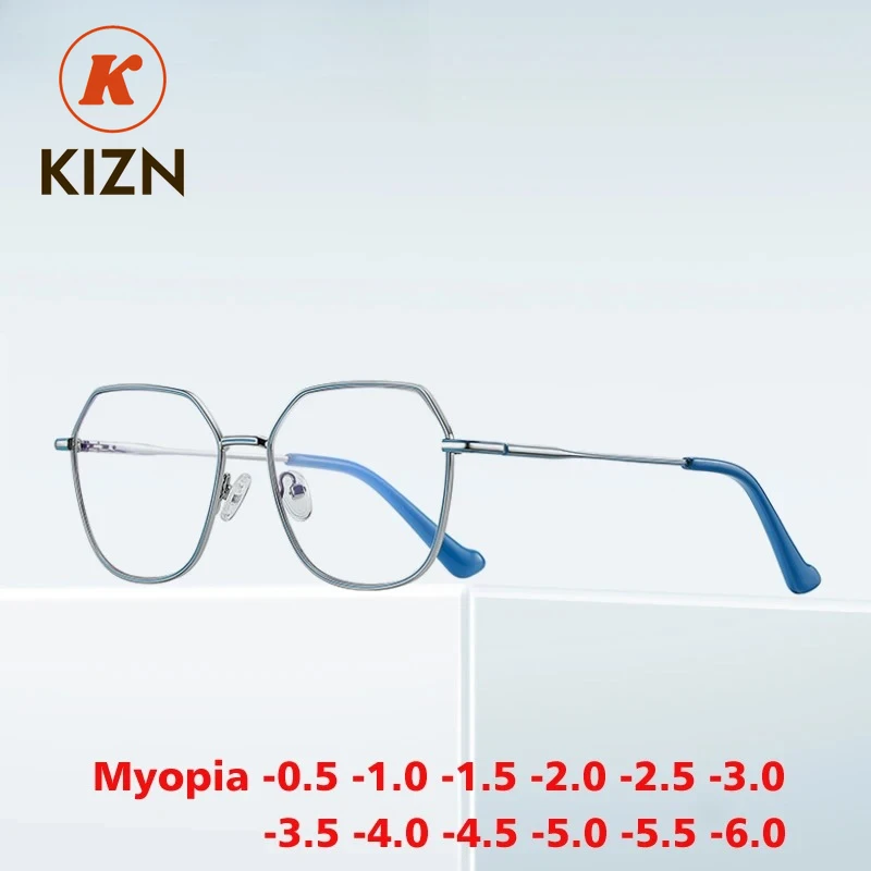 KIZN Anti-Blue Light Myopia Glasses Frame Alloy Duotone Retro Photochromic Women Men Prescription Optics Eyewear -0.50 to -10
KIZN Anti-Blue Light Myopia Glasses Frame Alloy Duotone Retro Photochromic Women Men Prescription Optics Eyewear -0.50 to -10