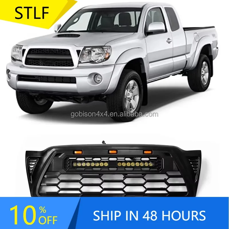 Zuimi High-end Gobison Wholesale Price ABS Matte Black With Light Bar Grille For TACOMA 2005-2011 Grill With Light Car Gr
Zuimi High-end Gobison Wholesale Price ABS Matte Black With Light Bar Grille For TACOMA 2005-2011 Grill With Light Car Gr