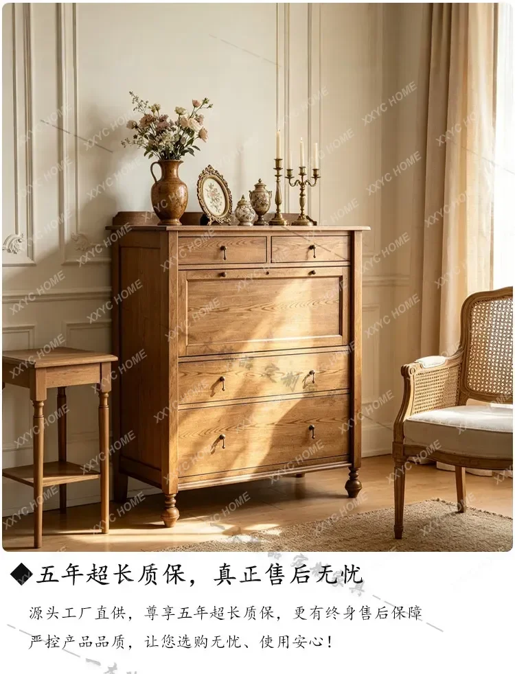 retro solid wood chest villa simple storage locker
retro solid wood chest villa simple storage locker