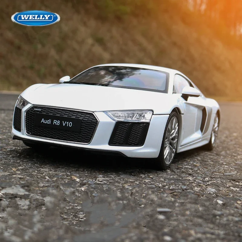 WELLY 1:24 Audi R8 V10 Alloy Sports Car Model Diecasts Metal Racing Car Vehicles Model Simulation Collection Toys Gift
WELLY 1:24 Audi R8 V10 Alloy Sports Car Model Diecasts Metal Racing Car Vehicles Model Simulation Collection Toys Gift