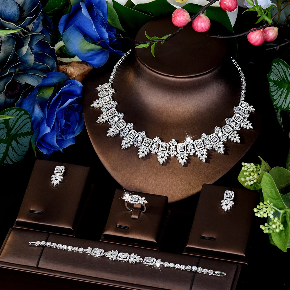 HIBRIDE Popular Vintage Jewelry Womens Dress Necklace Earrings Bracelet Set Suitable For Dubai Wedding Ball Event Gift S-976
HIBRIDE Popular Vintage Jewelry Womens Dress Necklace Earrings Bracelet Set Suitable For Dubai Wedding Ball Event Gift S-976