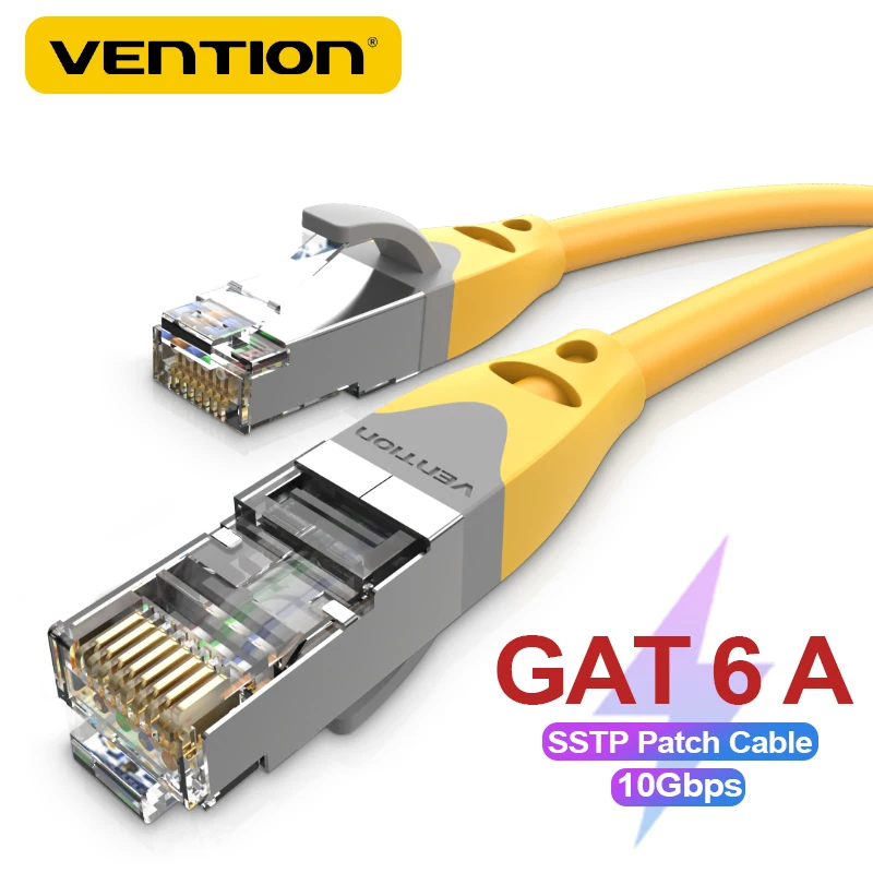Vention Ethernet Cable Cat 6 A 10Gbps Network Cable Lan RJ45 Patch Cord for Laptop PC PS4 PS5 PS6 Router CAT 6A Ethernet Cables
Vention Ethernet Cable Cat 6 A 10Gbps Network Cable Lan RJ45 Patch Cord for Laptop PC PS4 PS5 PS6 Router CAT 6A Ethernet Cables