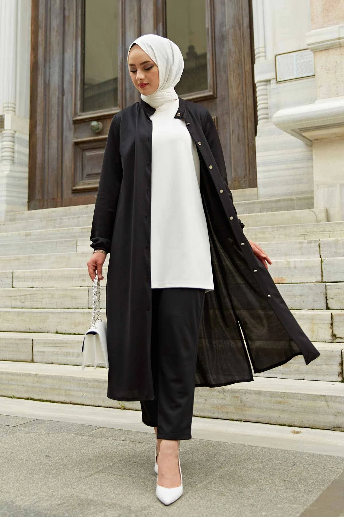 Women's Classic Dual Suit Kombin Bottom Top Muslim dress hijab Muslim üstleri women suit dress 2021 Winter autumn abayas
Women's Classic Dual Suit Kombin Bottom Top Muslim dress hijab Muslim üstleri women suit dress 2021 Winter autumn abayas