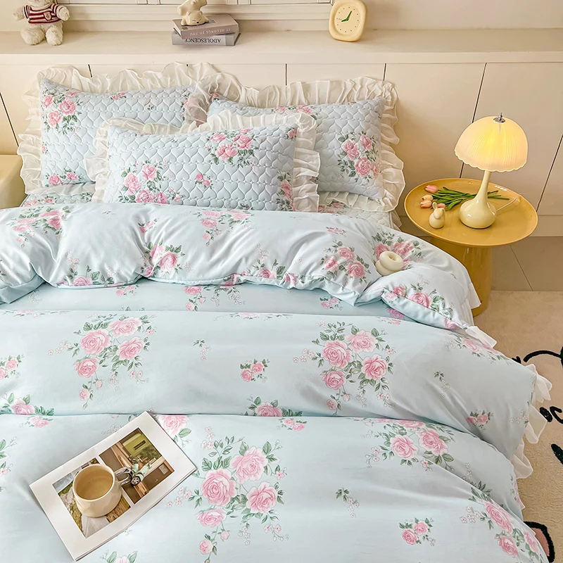 Bonenjoy Duvet Cover Lace Style Quilt Cover Floral Bedding Comforter Cover Soft Blanket Covers 이불커버 (Pillowcase Need Order)
Bonenjoy Duvet Cover Lace Style Quilt Cover Floral Bedding Comforter Cover Soft Blanket Covers 이불커버 (Pillowcase Need Order)