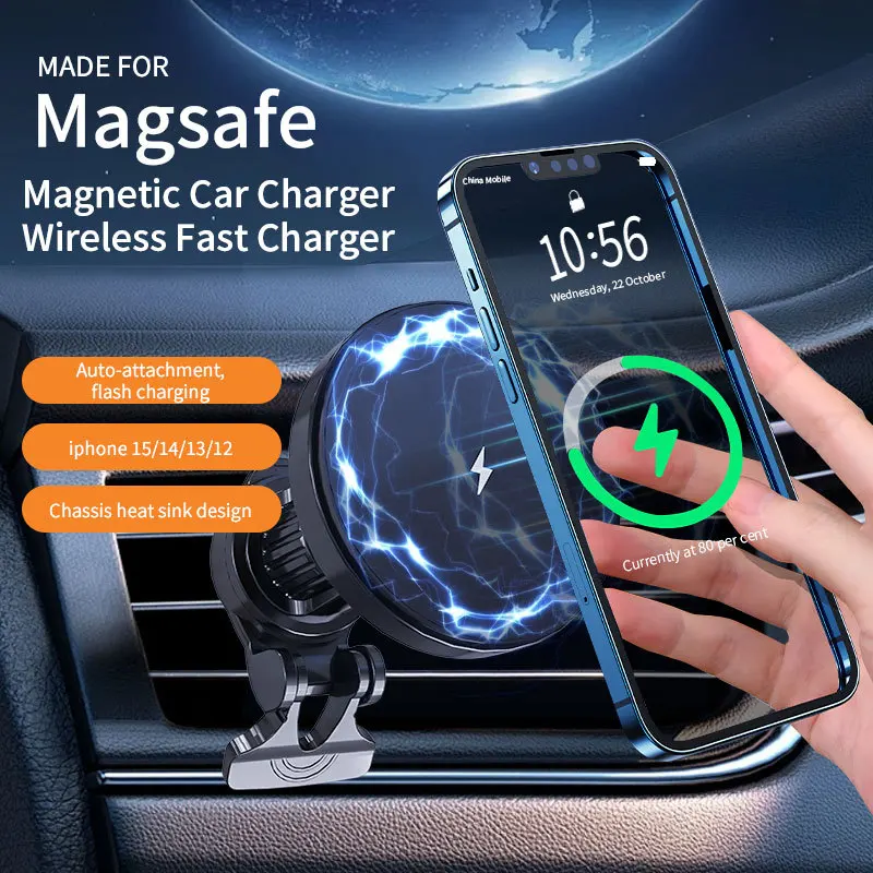 New 15w Car Magnetic Wireless Charger With Fast Charging for iPhone charging phone holder
New 15w Car Magnetic Wireless Charger With Fast Charging for iPhone charging phone holder