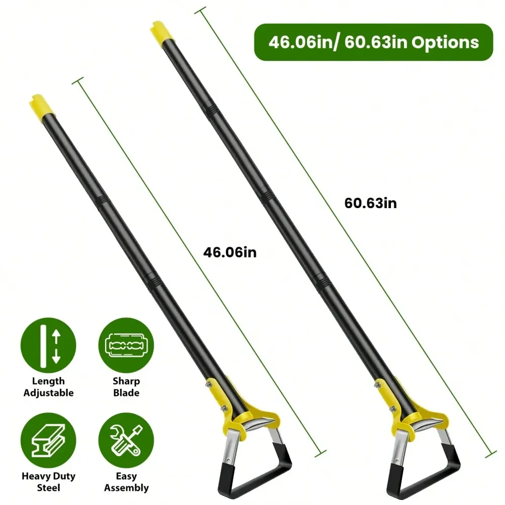 3.93FT 5.24FT Length Adjustable Garden Rack Rustproof Handheld Stirrup Hula Rack Scuffle Loop Rack Gardening Weeder Cultivator
3.93FT 5.24FT Length Adjustable Garden Rack Rustproof Handheld Stirrup Hula Rack Scuffle Loop Rack Gardening Weeder Cultivator