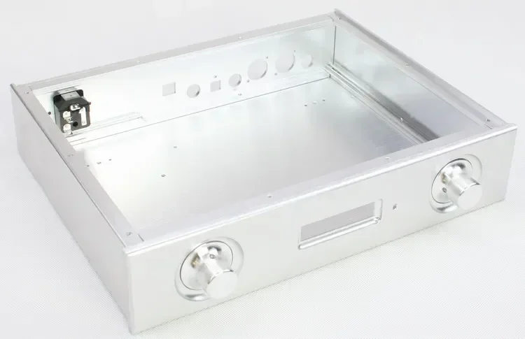AK4497 Full aluminum amplifier chassis / Tube amp case / AMP Enclosure / amplifier case /DIY AMP BOX (328*70*250mm)
AK4497 Full aluminum amplifier chassis / Tube amp case / AMP Enclosure / amplifier case /DIY AMP BOX (328*70*250mm)