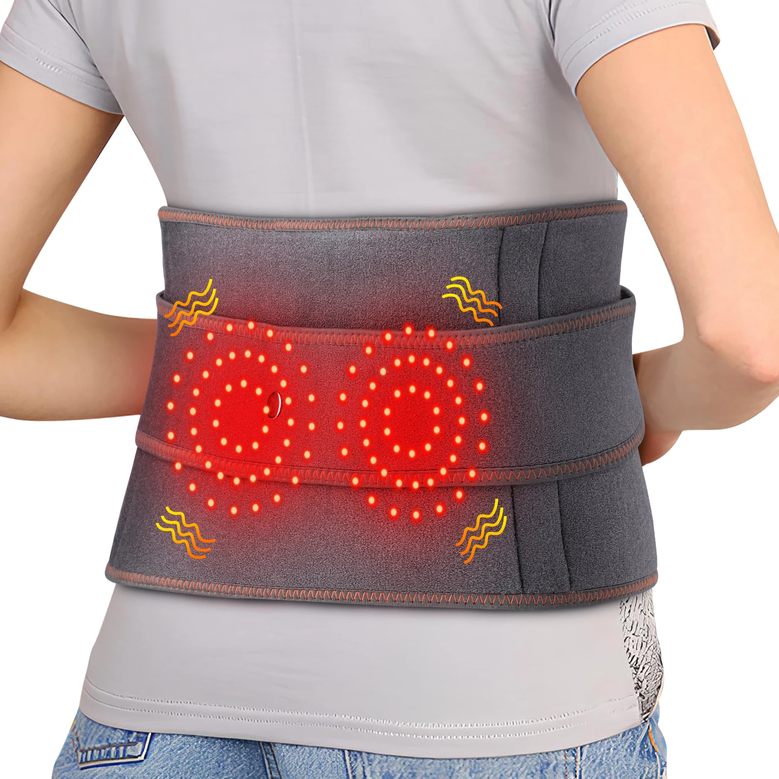 Dual Motor Vibration Waist Massager 3 Levels Heating Temperature Adjustable Lumbar Support Belt Rechargeable Heated Massage Belt
Dual Motor Vibration Waist Massager 3 Levels Heating Temperature Adjustable Lumbar Support Belt Rechargeable Heated Massage Belt
