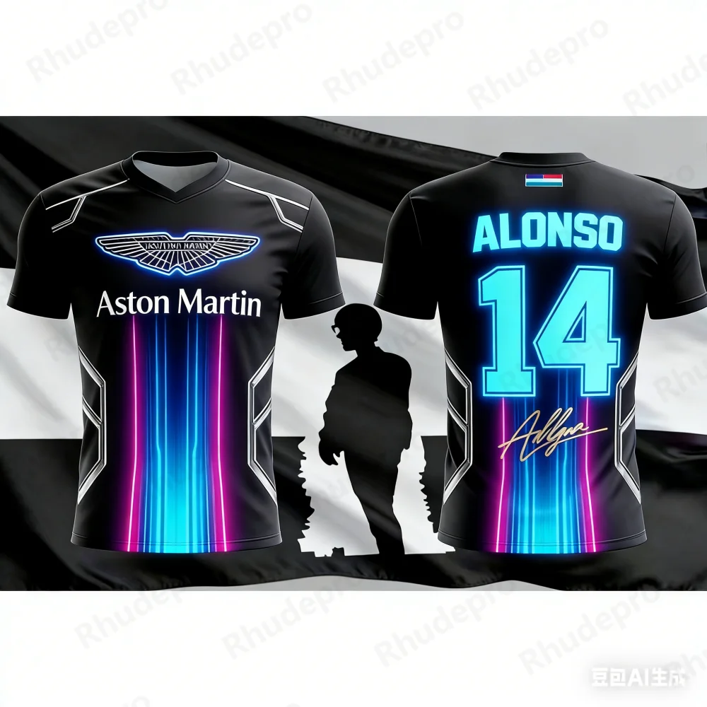 Aston Martin 2026 T-shirt Fernando Alonso 14 Shirt Short-sleeved Sportswear Fans Spanish Racers Racing Vestiti Di Marca
Aston Martin 2026 T-shirt Fernando Alonso 14 Shirt Short-sleeved Sportswear Fans Spanish Racers Racing Vestiti Di Marca
