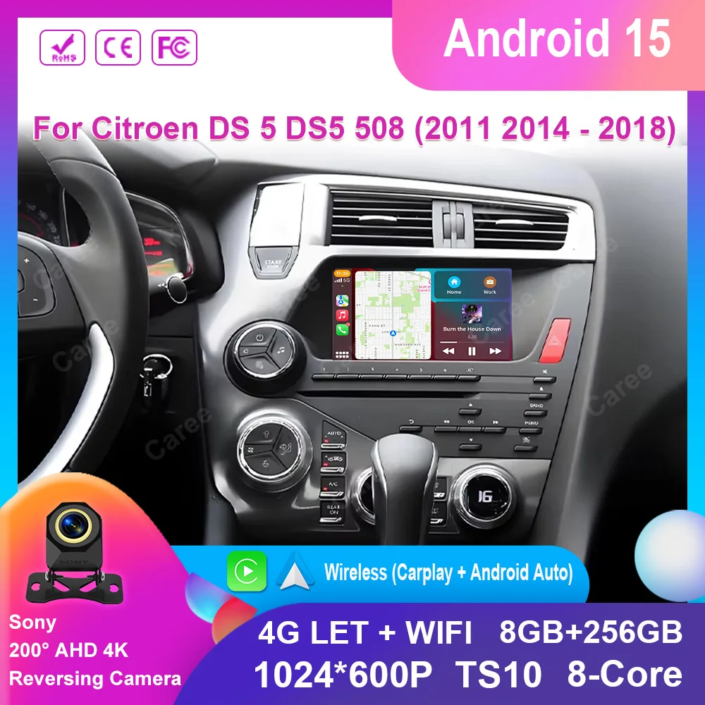 7-дюймовый Android 15 авто радиоприемник для Citroen DS 5 DS5 508 2011 2014 2015-2018 мультимедийный автомобильный радиоплеер с экраном головное устройство Carplay 4G
7-дюймовый Android 15 авто радиоприемник для Citroen DS 5 DS5 508 2011 2014 2015-2018 мультимедийный автомобильный радиоплеер с экраном головное устройство Carplay 4G