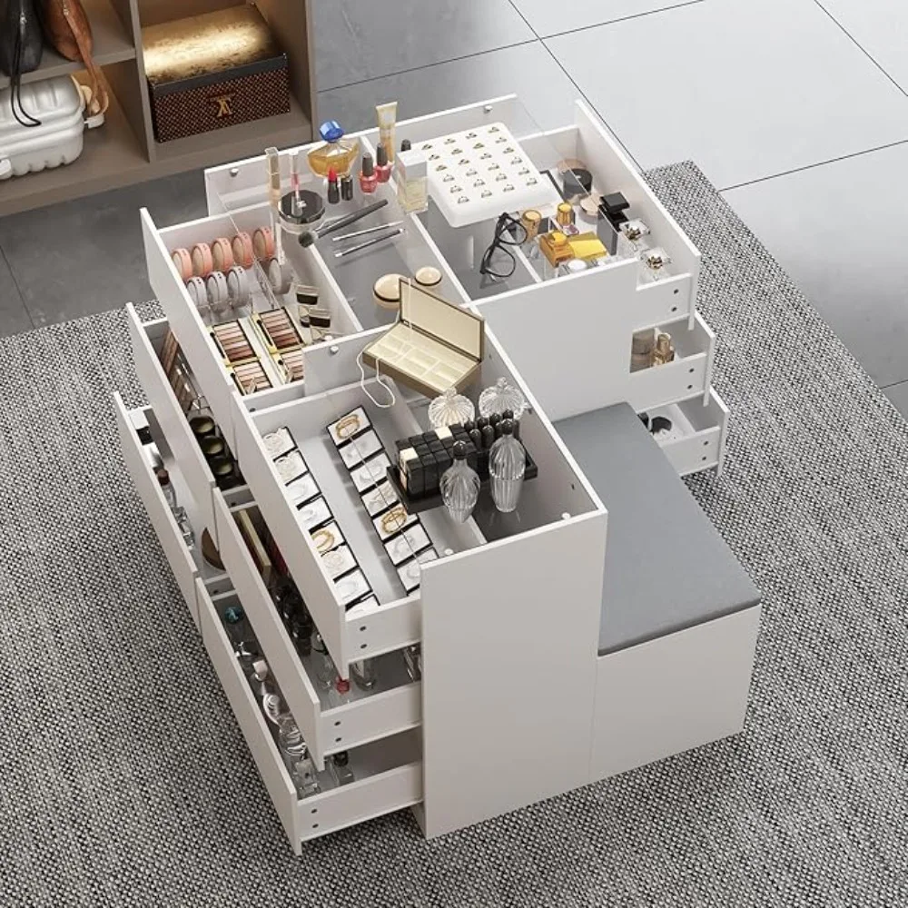 Wardrobe Armoire Closet with Lock, Walk-in Closet Island Dresser with Glass Showcase, Drawers & Doors, Modern Storage Dis
Wardrobe Armoire Closet with Lock, Walk-in Closet Island Dresser with Glass Showcase, Drawers & Doors, Modern Storage Dis