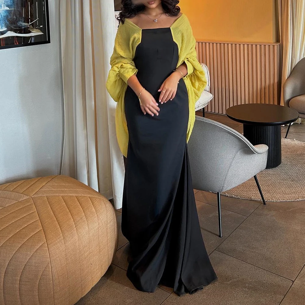 Customized Fashion Straight Floor Length Square Neck Jersey Sleeveless Evening Dress Elegant Photo Color vestidos para
Customized Fashion Straight Floor Length Square Neck Jersey Sleeveless Evening Dress Elegant Photo Color vestidos para
