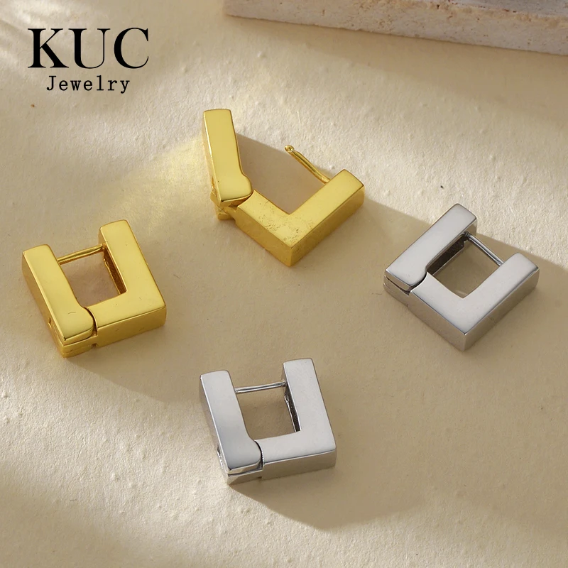 925 Sterling Silver Earrings Original Certificate 3D Square Ear Clip Earrings For Women Factory Direct Sales
925 Sterling Silver Earrings Original Certificate 3D Square Ear Clip Earrings For Women Factory Direct Sales
