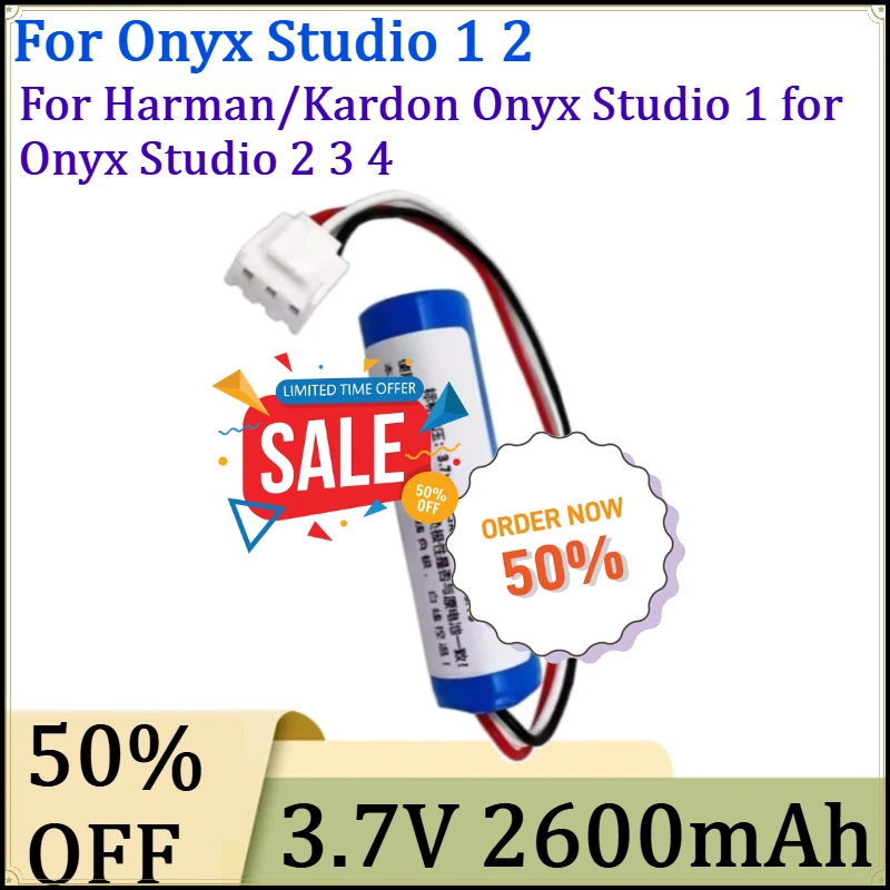For Harman/Kardon Onyx Studio 1 for Onyx Studio 2 3 4 Replacement Bluetooth Speaker Battery New3.7V 2600mAh High Quality Battery
For Harman/Kardon Onyx Studio 1 for Onyx Studio 2 3 4 Replacement Bluetooth Speaker Battery New3.7V 2600mAh High Quality Battery