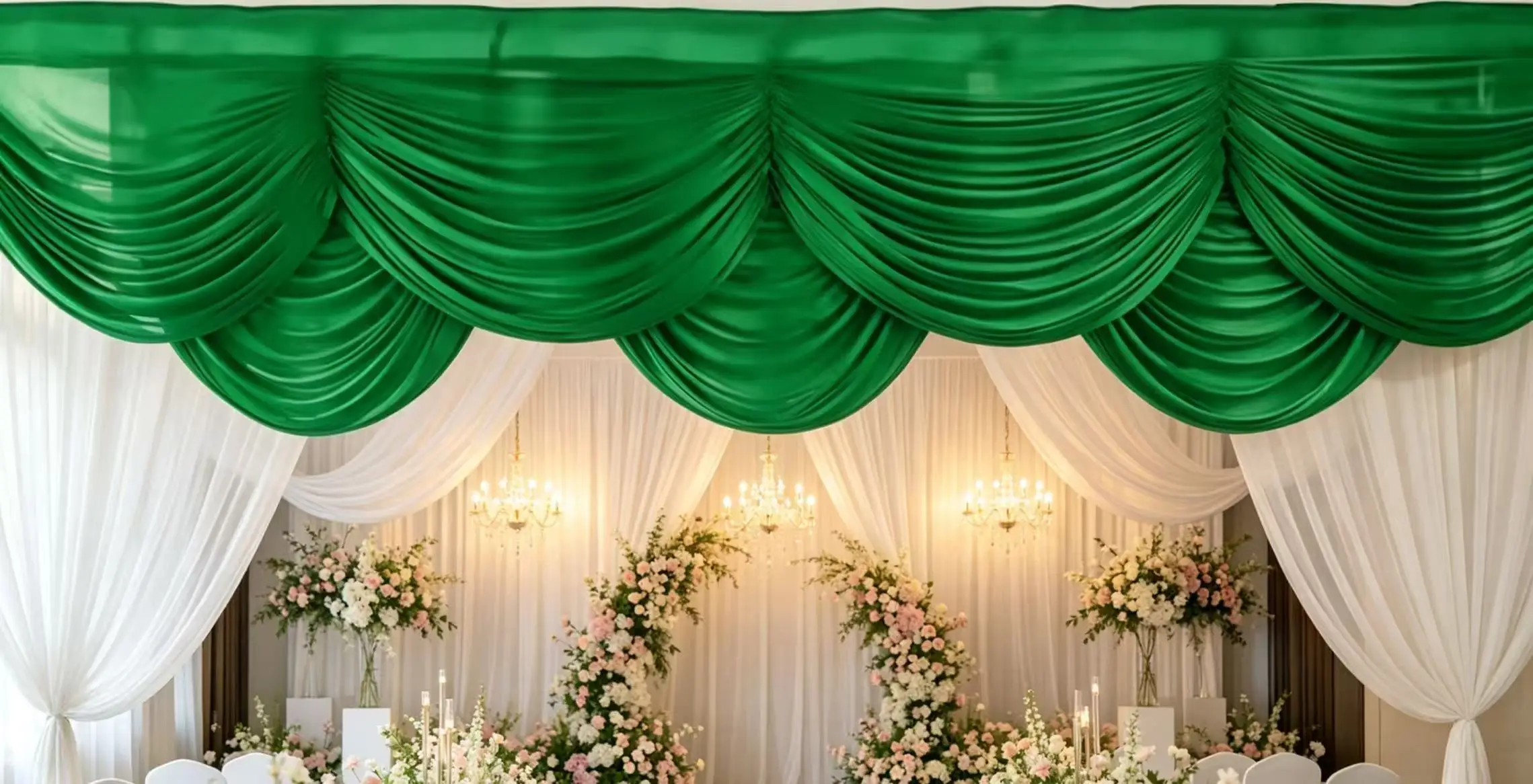 Event Party Valance Drape Panel Wedding Backdrop Curtain Swag Stage Background Drapery Table Skirt 2 Layers Ice Silk Swag
Event Party Valance Drape Panel Wedding Backdrop Curtain Swag Stage Background Drapery Table Skirt 2 Layers Ice Silk Swag
