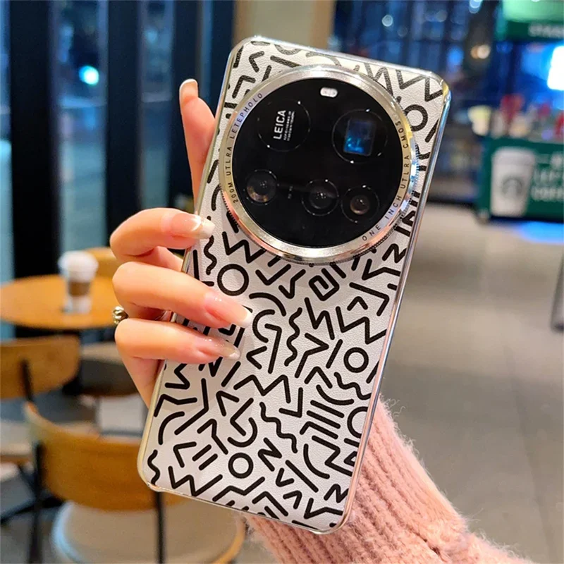 XiaoMi 15 Ultra Case with Geometric Graffiti Pattern Leather Raised Metal Frame Shockproof Hard Cover for Camera Lens Protection
XiaoMi 15 Ultra Case with Geometric Graffiti Pattern Leather Raised Metal Frame Shockproof Hard Cover for Camera Lens Protection